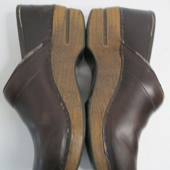 Dansko Brown Leather Professional Comfort Slip-On Clog Size EUR 39 US 8.5 - Picture 11 of 16